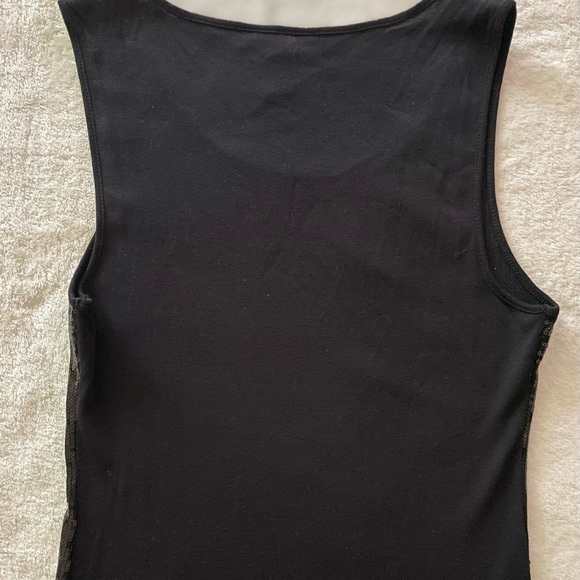 Style & Co Woman’s Black Tank Top. Size S Sequence only in the front see pics - Picture 6 of 11